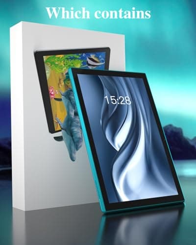 ZZB 10 inch Tablet Android 15 Tablet PC, 10.1" Android Tablets DDR4 8GB RAM 32GB ROM 2MP+8MP Dual Camera 5G WiFi-6 BT Support 1TB Expand 10 in IPS 6000mAh Battery Powerful Performance Tablets (Navy) 7