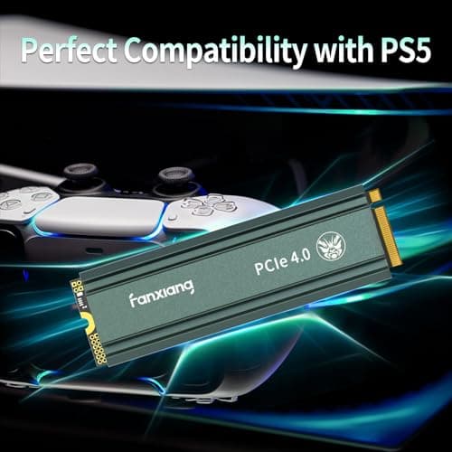 fanxiang S660 PCIe 4.0 500GB NVMe M.2 SSD for PS5 with Heatsink, Up to 5000MB/s, Suitable for PlayStation 5 Enthusiasts, Technology Enthusiasts, IT Professionals 4