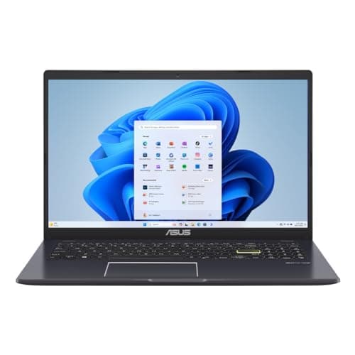 ASUS 15.6” Vivobook Go Slim Laptop, Thin & Portable for Student Study, Intel Dual Core N4500, 4GB RAM, 128GB SSD, Windows 11, Star Black, L510KA-ES04