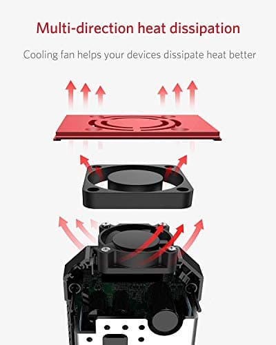 BESTEK Pure Sine Wave Power Inverter - 300W Car Plug in Charger Outlet DC 12V to 110V AC - Cigarette Lighter Adapter with 4.8A Dual USB Fast Charging Ports for Laptop - Aluminum Housing - Black 4