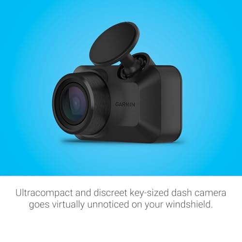 Garmin Dash Cam™ Mini 3, Ultracompact 1080p HD Dash Cam with a 140-degree Field of View, Built in Clarity™ Polarizer, Voice Controlled, Automatic Recording 3