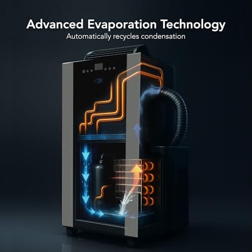 Whynter Portable Air Conditioner 14,000 BTU with Dual Hose Dehumidifier & Cooling Fan for 500 Sq Ft Rooms, Includes AC Unit Window Kit, ARC-14S (9,500 SACC) 5