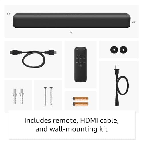 Amazon Fire TV Soundbar with Alexa Voice Remote Pro 3