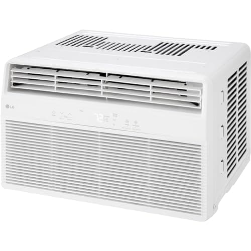 LG 6,000 BTU Window Air Conditioner, Cools 250 Sq.Ft. (10' x 25' Room Size), Quiet Operation, Electronic Control with Remote, 2 Cooling & Fan Speeds, 2-Way Air Deflection, Auto Restart, 115V