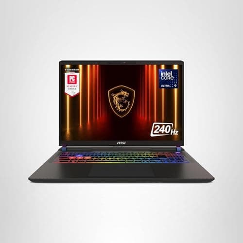MSI Vector 16 HX AI 16” 240Hz QHD+ Gaming Laptop: Intel Core Ultra 9-275HX, NVIDIA Geforce RTX 5070Ti, 16GB DDR5, 1TB NVMe SSD, Thunderbolt 5, Wi-Fi 7, Win 11 Home: Cosmo Gray A2XWHG-211US 5