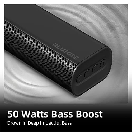 Sound Bars for TV 16-inch, Cinematic TV Sound Bar with Impactful Bass, Bluetooth Soundbar for TV with Remote Control, Wall Mountable TV Speakers Sound Bar Work with Traditional or Smart TV 2