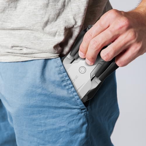 Drone with 1080P Camera - Foldable Remote Control Quadcopter with Voice Gesture Control, 3D Flip, One Key Start, Emergency Stop, 2 Batteries, Easier to use, Toy for Adults Beginners, Grey 5