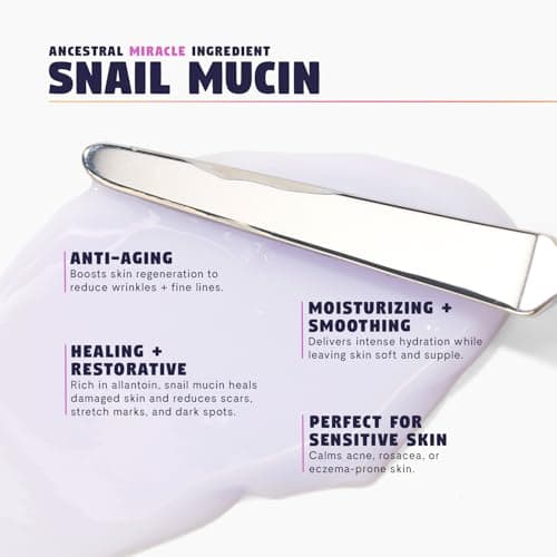 Zen Dew Moon Milk Snail Mucin Moisturizer Gel Cream (3.52 oz) Korean Snail Mucin Serum Cream that Replenishes Moisture & Leaves Skin Brighter, Plumper, Soothed & Smooth 3