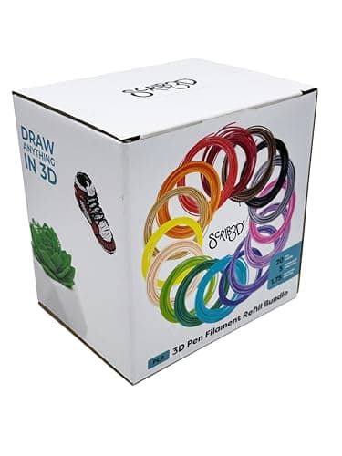 SCRIB3D Pen Filament Refills, 20 Colors, 320 Feet, 1.75mm PLA, Works with SCRIB3D, PIKA3D, MYNT3D and Most Other 3D Printing Pens 4