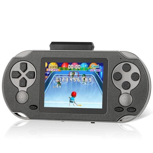 TaddToy 16 Bit Handheld Game for Kids Adults, 3.0'' Large Screen Preloaded 230 HD Classic Retro Video Games with USB Rechargeable Battery & 3 Game Cartridges for Birthday Gift for Kids 4-12 (Black)