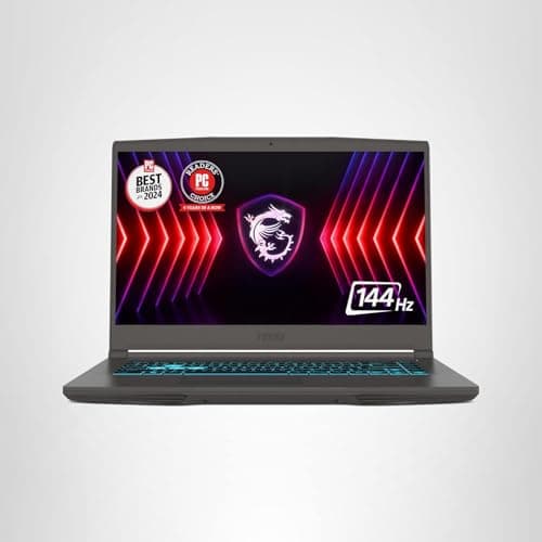 MSI Thin 15 15.6” 144Hz FHD Gaming Laptop: Intel Core i7-13620H, NVIDIA Geforce RTX 4050, 16GB DDR4, 512GB NVMe SSD, WiFi 6E, Win 11: Black B13VE-2678US 5