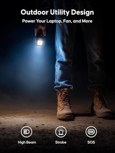 Portable Power Station 99Wh 27000mAh Camping Lithium Battery Large Power Bank with AC Outlet 70W for Home Backup Outdoor Emergency RV Van Hunting 2