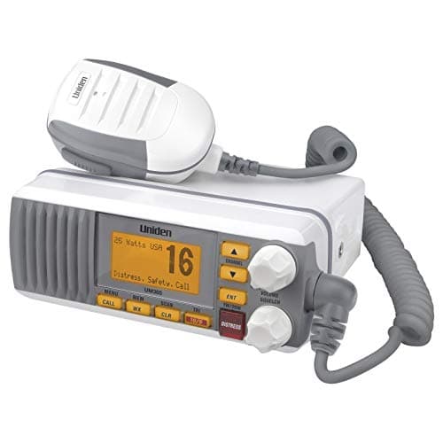 Uniden UM385 25 Watt Fixed Mount Marine Vhf Radio, Waterproof IPX4 with Triple Watch, Dsc, Emergency/Noaa Weather Alert, All Usa/International/Canadian Marine Channels, Memory Channel Scan, White 2