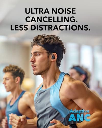 Soundcore Sport X20 by Anker, True-Wireless Workout Earbuds, Rotatable and Extendable Ear Hooks, Noise Cancelling, Deep Bass, IP68 Waterproof, Sweatproof, Dustproof, 48H Play, Sport Earbuds for Gym 3