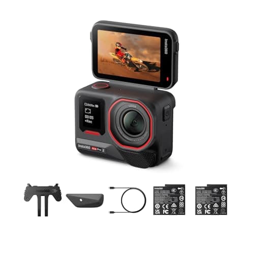 Insta360 Ace Pro 2 Dual Battery Bundle - 8K Waterproof Action Camera Co-Engineered with Leica, 1/1.3" Sensor, Dual AI Chip, Leading Low Light, Superior Audio