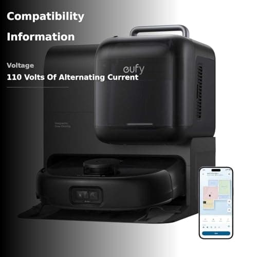 eufy Robot Vacuum E28, Portable Carpet for Deep Cleaning, HydroJet System with Roller Mop, All-in-One Robot Vacuum and Mop Combo, 20,000 Pa Suction, Zero-Tangling, Corner-to-Edge Cleaning (Upgraded) 3