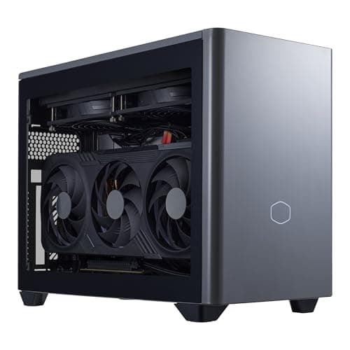 Cooler Master NR2 Pro Mini ITX – Intel Ultra 7 265F 2.4GHz (5.3 GHz Turbo) | Gigabyte RTX 5070 Ti 16GB & B860I AORUS PRO ICE| 32GB DDR5 6000MHz | 2TB Gen4 M.2 | WiFi | Windows 11 | 280mm AIO Gaming PC