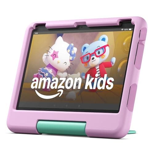 Amazon Fire HD 10 Kids tablet (newest model) ages 3-7 | Bright 10.1" HD screen with included ad-free and exclusive content, robust parental controls, 13-hr battery, 32 GB, Pink