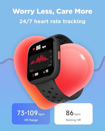 BIGGERFIVE Smart Watch for Kids, 1.8" Fitness Tracker Watch Pedometer, Heart Rate, Sleep Monitor, IP68 Waterproof, Calorie Step Counter, Puzzle Games with/Without APP for Girls Boys Teens 5-16, Black 5