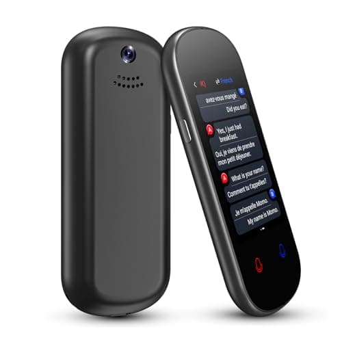 Language Translator Device No WiFi Needed, 137+ Languages Voice Translator Device Two-Way, Instant Translation Device Real Time Support Offline/Recording/Photo Translation for Travel Business Gift
