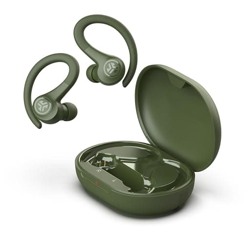 JLab Go Sport+ Wireless Workout Earbuds Featuring C3 Clear Calling, Secure Earhook Sport Design, 35+ Hour Bluetooth Playtime, and 3 EQ Sound Settings (Green) 4