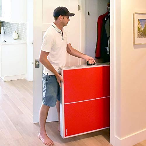 GoSports 6 ft x 3 ft Mid-Size Table Tennis Game Set - Indoor/Outdoor Portable Table Tennis Game with Net, 2 Table Tennis Paddles and 4 Balls 4