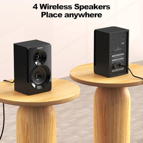 Bobtot Wireless Surround Sound System Home Theater System, 1000W Surround Speakers 8" Subwoofer 5.1/2.1 Channel Deep Bass with HDMI ARC Optical Bluetooth Karaoke Input 4