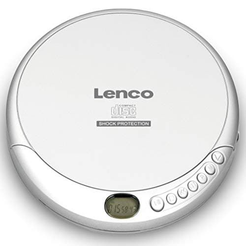 Lenco CD-201 Portable CD Player CD, CD-R, CD-RW, MP3 Battery Charging Function, Silver 3