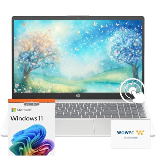 HP 2025 Pavilion 15.6" FHD Touchscreen Laptop Computer, 10-Core Intel Core 5 120U, 32GB RAM, 1TB SSD, Fast Wi-Fi 6, Long Battery Life, w/WOWPC Recovery USB, Windows 11 with Microsoft Office