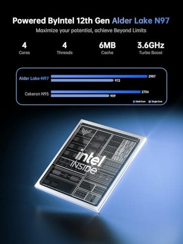 KAIGERR Laptop, Laptop Computer with Intel N97 Processor(Up to 3.6GHz), 16GB DDR4 512GB SSD Windows 11 Laptop for Home Business and Student, 1080P, USB3.2,Long Battery Life 2