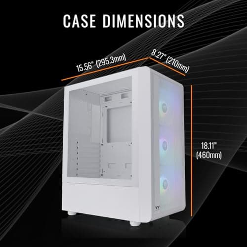 Thermaltake LCGS Quartz i1460 Gaming Desktop (Intel Core™ i5-14400F, ToughRam DDR4 3600Mhz 16GB RGB Memory, NVIDIA GeForce® RTX 5060, 1TB NVMe M.2, WiFi, Windows 11) S2QT-B760-560-LCS 5
