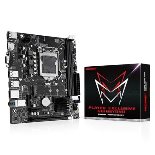 MACHINIST H61 LGA 1155 (Intel 2th/3th Gen) Gaming Motherboard, Flex-ATX Computer Motherboards Support PCIe 2.0, 100M LAN, DDR3, SATA M.2 for Intel i3,i5,i7/Xeon E3 V2/Pentium