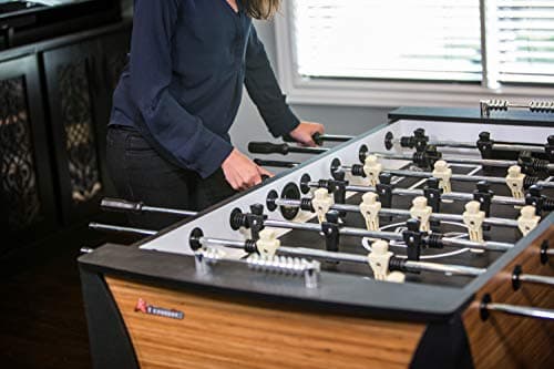 Atomic Pro Force 56" Foosball Table with Internal Ball Return and Ball Entry, Leg Levelers, and Heavy-Duty Legs 5