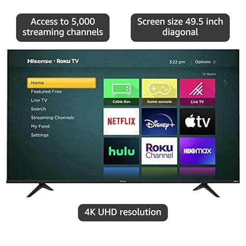 Hisense 43-Inch Class R6090G Roku 4K UHD Smart TV with Alexa Compatibility (43R6090G, 2020 Model) 4