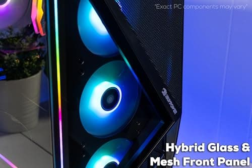 iBUYPOWER Slate Gaming PC Desktop Intel Core Ultra 7 265F CPU, NVIDIA GeForce RTX 5060 8GB GPU, 32GB DDR5 RGB 5200MHz RAM, 1TB NVMe SSD, Windows 11 Home, Computer w/Keyboard and Mouse - SBI7N5603 5