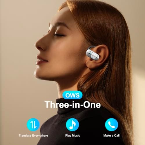 AI Translation Earbuds Real time-150 Language Translator Earbuds,Audifonos traductores inglés españo,3 in 1 Translating Device, Translate Ear Buds for Travel/Business/Meetings/Learning,Black1 2