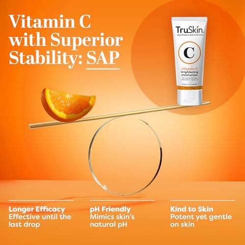 TruSkin Vitamin C Cream for Face – Brightening Moisturizer, Anti Aging, Hydrating, Skin Wrinkle Cream – Vitamin B5, Vitamin E, Jojoba Oil, Aloe Vera & Green Tea, 2 Fl Oz 4