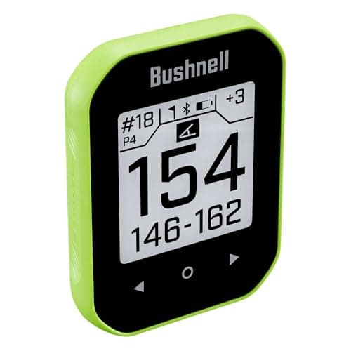 Bushnell Golf Phantom 3 Slope GPS – Handheld Golf GPS with Slope-Adjusted Distances, Strong Magnet Cart Mount, 38,000+ Courses, Auto Hole Advance – Neon Green