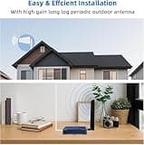 Cell Phone Booster for Home Office, Up to 2500 Sq.Ft, Cell Phone Signal Booster for Band 5/12/13/17, Boost 5G 4G LTE 3G Data for All U.S. Carriers 3