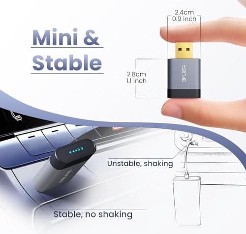 Wireless CarPlay Adapter for iPhone & Android Auto (2025 Upgrade), Easy to Use Bluetooth Dongle with Fast Stable Connection, Converts Wired to Wireless Car Play Adapter, for 2016+ Cars With USB-A/C 2