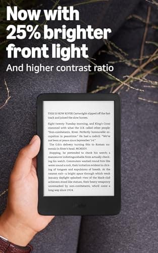 Amazon Kindle 16 GB (newest model) - Lightest and most compact Kindle, now with faster page turns, and higher contrast ratio, for an enhanced reading experience - Matcha 2