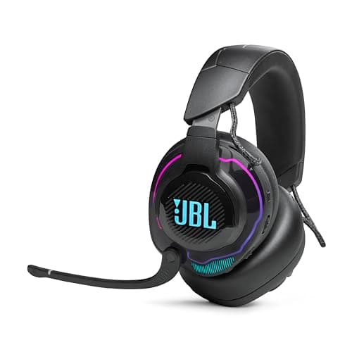 JBL Quantum 910X - Wireless Over-Ear Hi-Res Certified JBL QuantumSOUND Gaming Headset with Head Tracking-Enhanced, Active Noise Cancelling & Bluetooth, Up to 37Hrs of Battery & Speed Charging (Black)