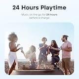 Tribit XSound Go Bluetooth Speaker, 16W Portable Wireless Speaker with Loud Sound, 24H Playtime, IPX7 Waterproof, Custom EQ, XBass, BT5.3, TWS Pairing, Type-C, Outdoor/Home/Travel/Beach/Shower (Black) 3