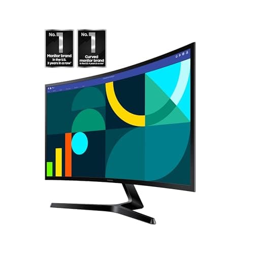 Samsung 27" Essential S3 (S36GD) Series FHD 1800R Curved Computer Monitor, 100Hz, Game Mode, Advanced Eye Comfort, HDMI and D-sub Ports, LS27D366GANXZA, 2024 2