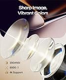 HY300PRO Mini Projector with Wifi and Bluetooth, 4K Support 200ANSI Smart Portable Projector, Auto Keystone, 180 Degree Rotation, Android 11 for Outdoor, Bedroom, Movie, game & business 2