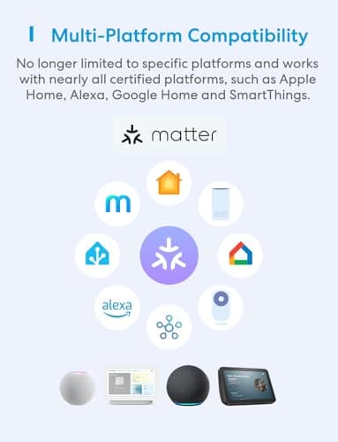 meross Matter Smart Plug Mini, FFS Easy Setup, 100% Privacy Smart Outlet, Compact Size, Support Apple Home, Alexa, Google Home with Schedule and Timer, App and Voice Control, 2.4G Wi-Fi Only (4 Pack) 2