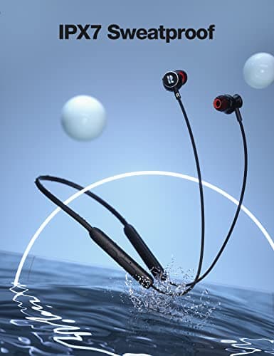 Rythflo Bluetooth Headphones,V5.2 Wireless Bluetooth Earbuds w/Mic in-Ear Magnetic Neckband Earphone 30Hrs Playtime, IPX7 Sweatproof Deep Bass Headset for Phone Call Music Sports 3