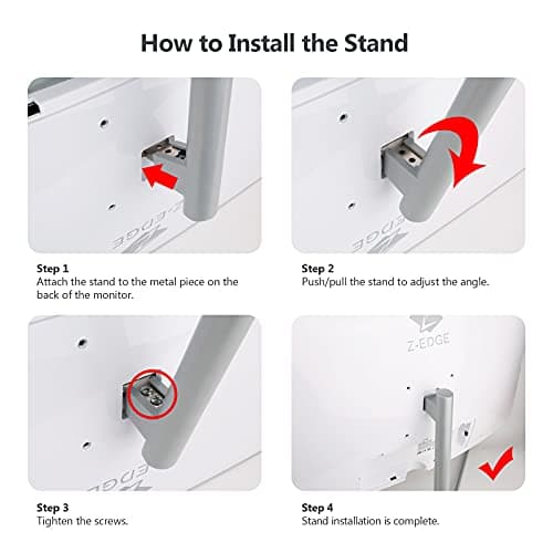 Z-Edge 27-inch Curved Gaming Monitor, Full HD 1080P 1920x1080 LED Backlight Monitor, with 100Hz Refresh Rate and Eye-Care Technology, 178° Wide View Angle, VGA+HDMI 5