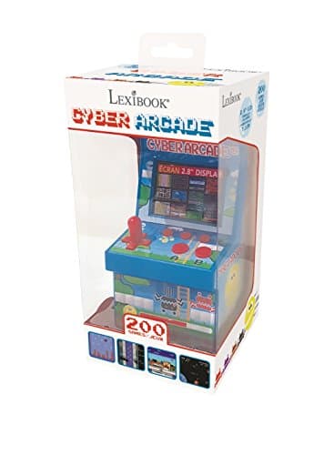 Lexibook Cyber Arcade Portable Retro Game Console, 200 Games, 2.8’’ LCD Colour Screen, Compact, Battery Operated, Blue/Green, JL2940 3