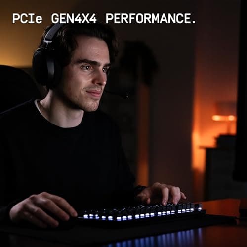 WD_BLACK SN7100 1TB NVMe SSD - Gen4 PCIe, M.2 2280, Up to 7,250 MB/s Read Speed, Up to 6,900 MB/s Write Speed, Next Gen TLC 3D NAND, for Laptops, Handheld Gaming Devices - WDS100T4X0E 4